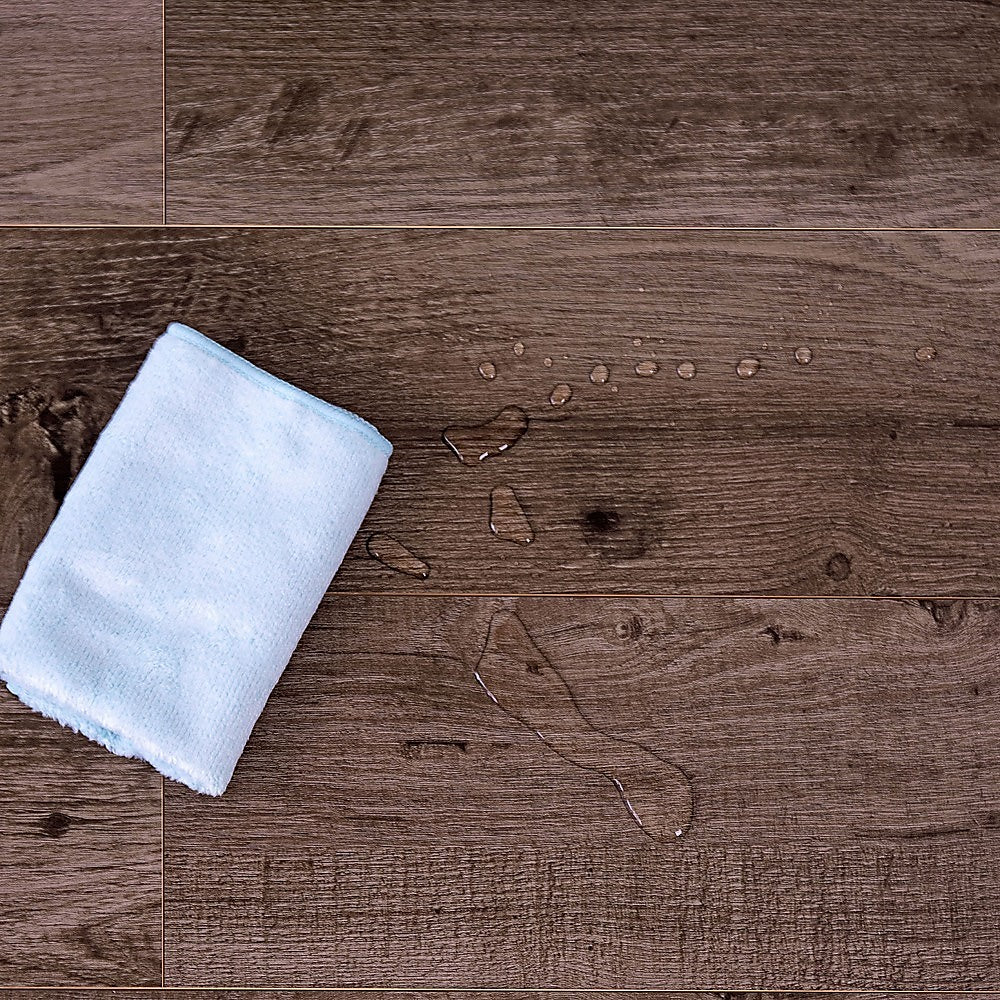 Self-Adhesive Black Walnut Vinyl Floor Tiles