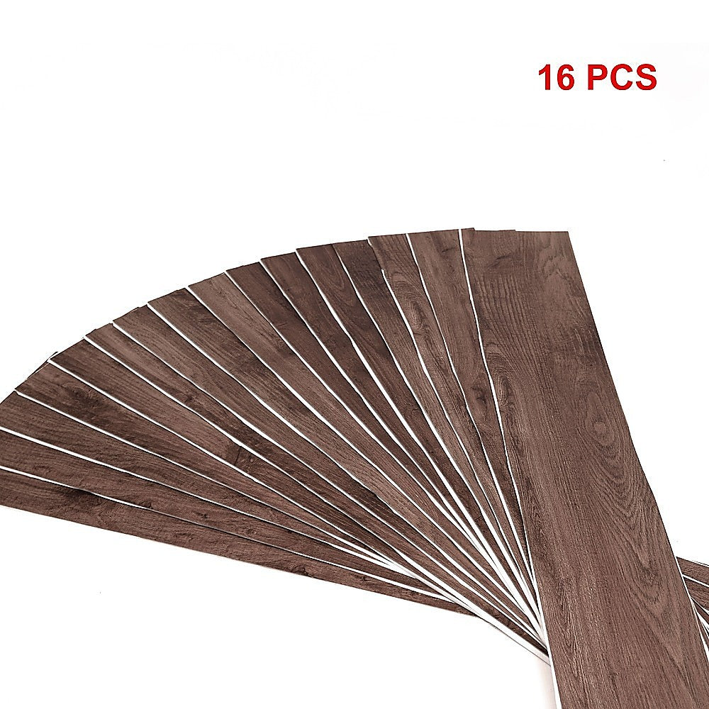 Self-Adhesive Black Walnut Vinyl Floor Tiles