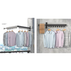 Foldable Wall-Mounted Clothes Drying Rack