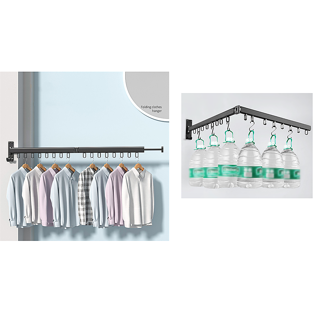 Foldable Wall-Mounted Clothes Drying Rack