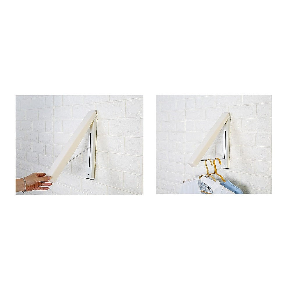 Retractable Wall-Mounted Clothes Hanger Rack