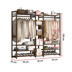Elegant Bamboo Portable Clothes Rack and Hanger