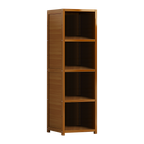 Bamboo Shelf Bookcase Display Storage Rack Stand Livingroom Bedroom