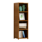 Bamboo Shelf Bookcase Display Storage Rack Stand Livingroom Bedroom