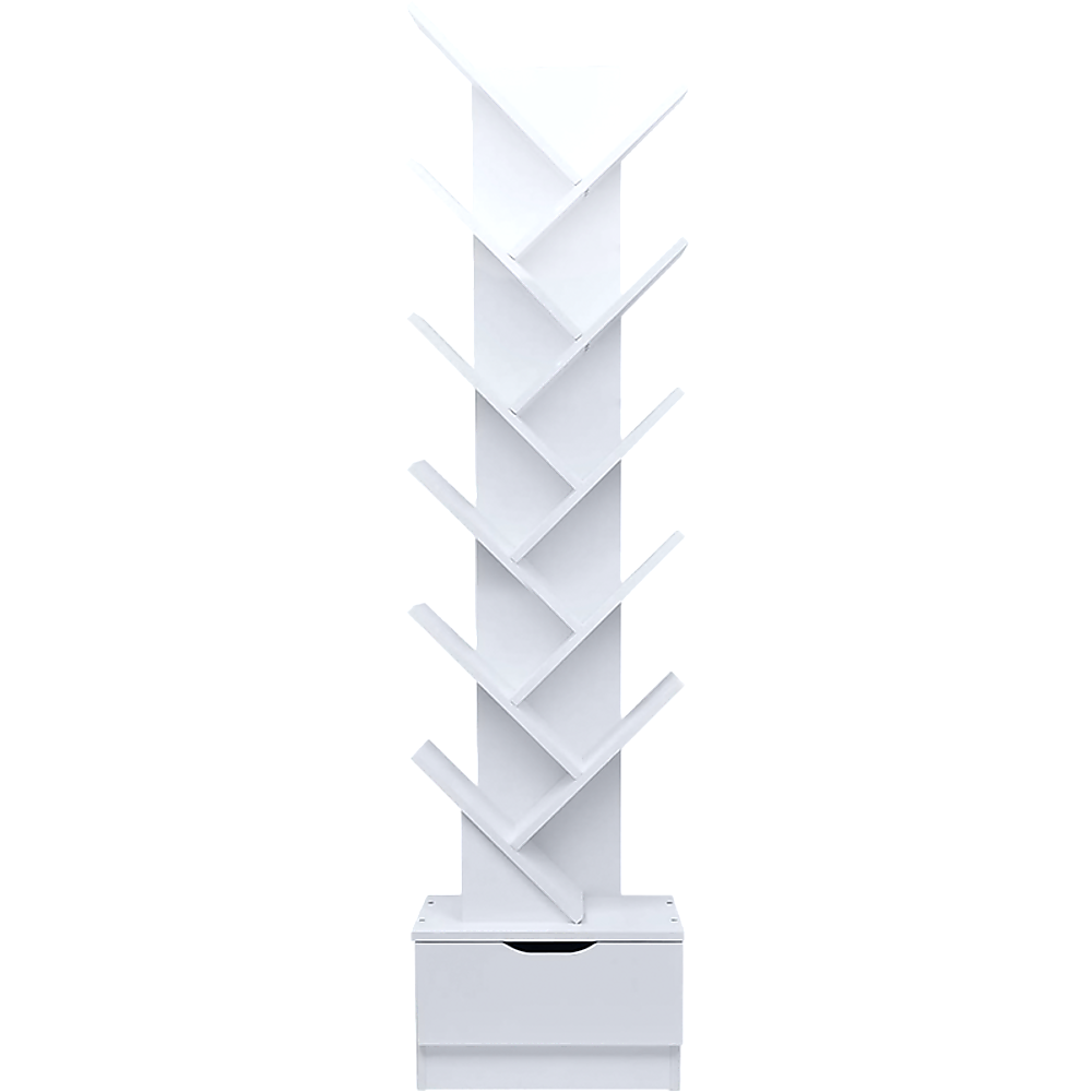 Tree Bookshelf Bookcase - 12-Tier Display Unit