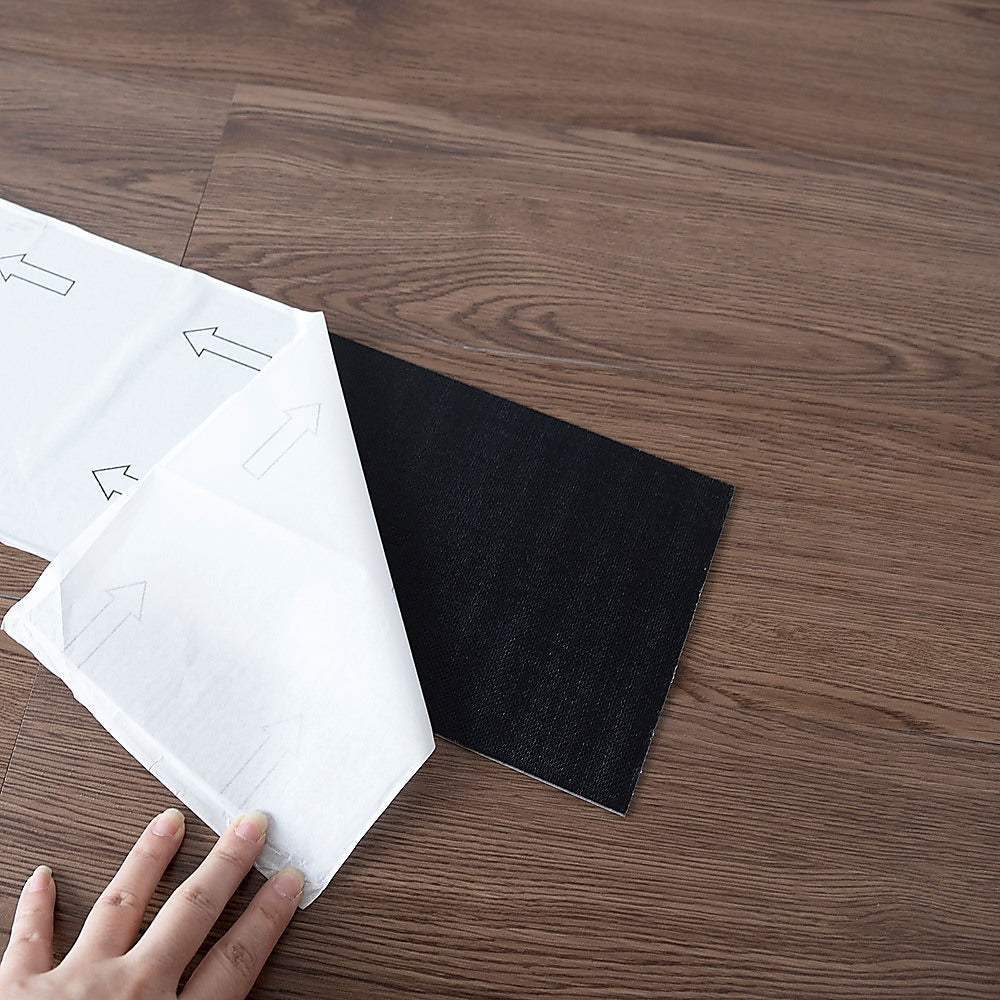 Self-Adhesive Sapele Wood Grain Vinyl Tiles