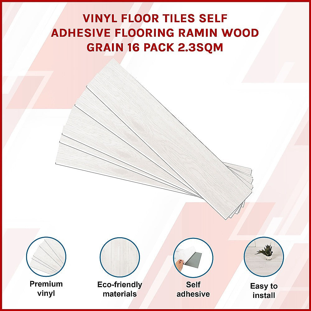 Self-Adhesive Ramin Wood Grain Vinyl Tiles