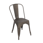 Vintage Metal Stackable Dining Chairs Set of 4