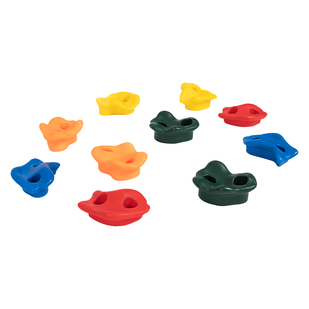 Deluxe 10-Piece Kids Rock Climbing Holds