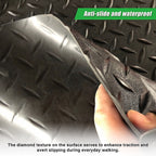 Non-Slip Diamond Plate Garage Floor Mat
