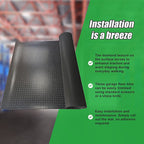 Non-Slip Diamond Plate Garage Floor Mat