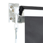 Outdoor Folding Arm Awning Retractable Sunshade Canopy Grey 3.0m x 2.5m