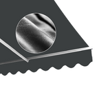 Motorised Outdoor Folding Arm Awning Retractable Sunshade Canopy Grey 4.0m x 3.0m