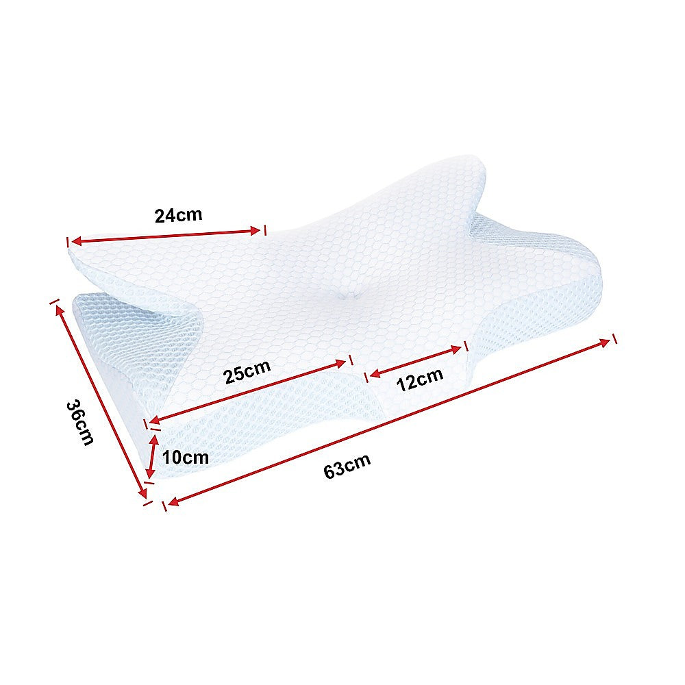 Ergonomic Memory Foam Neck Support Pillow