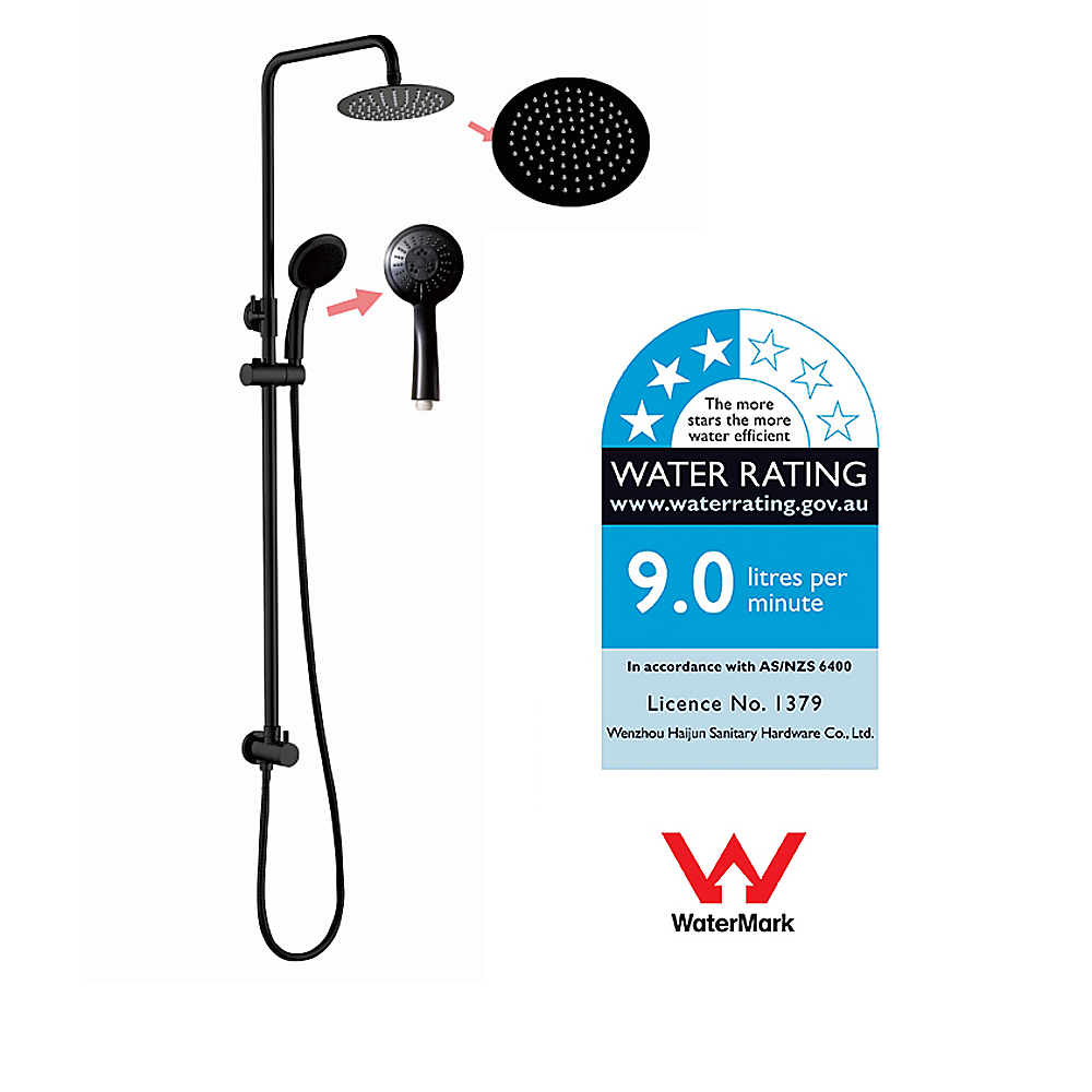 WELS 8" Dual Head Rain Shower Set