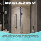 WELS 10" Dual Shower Head Set - Black