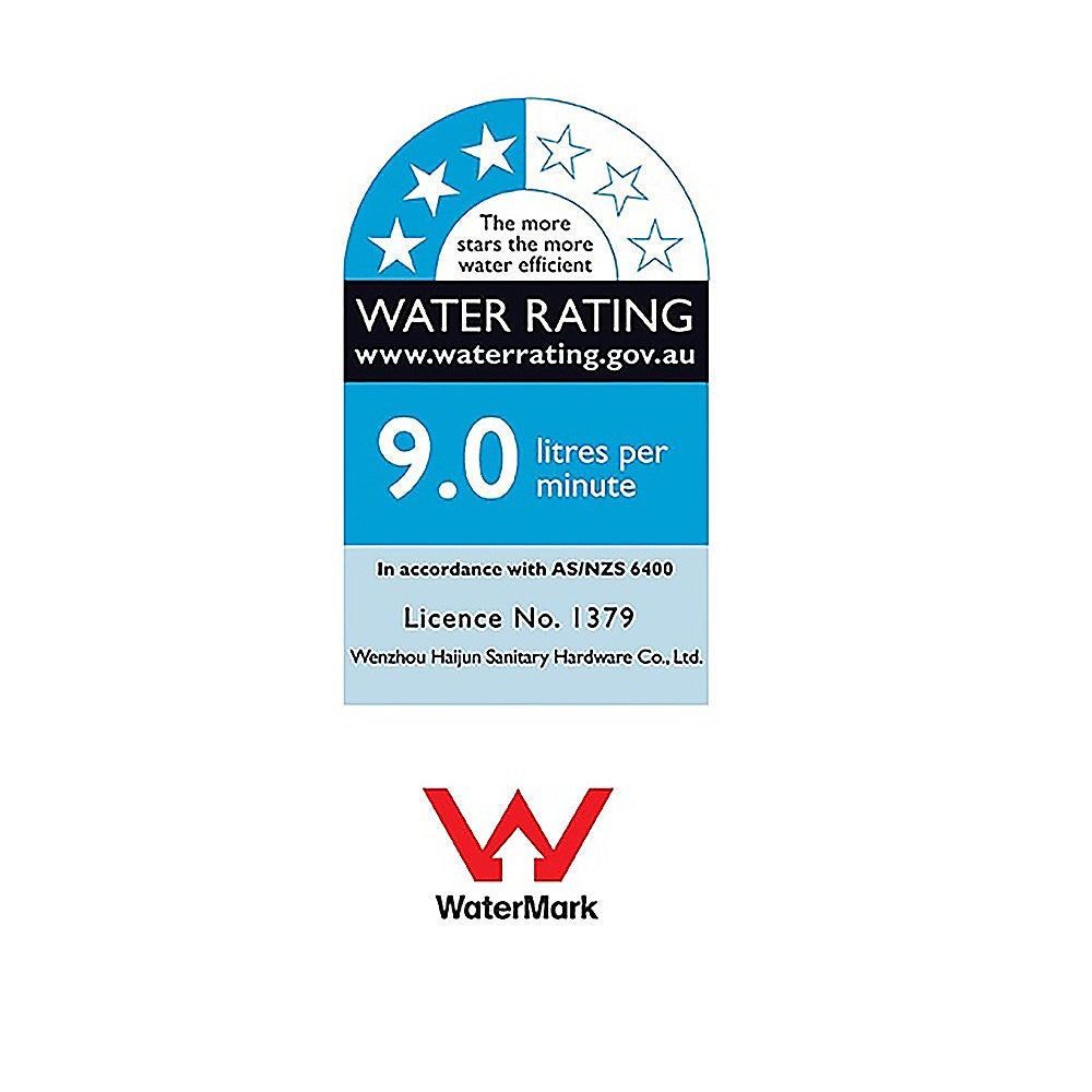 WELS 10" Dual Shower Head Set - Black