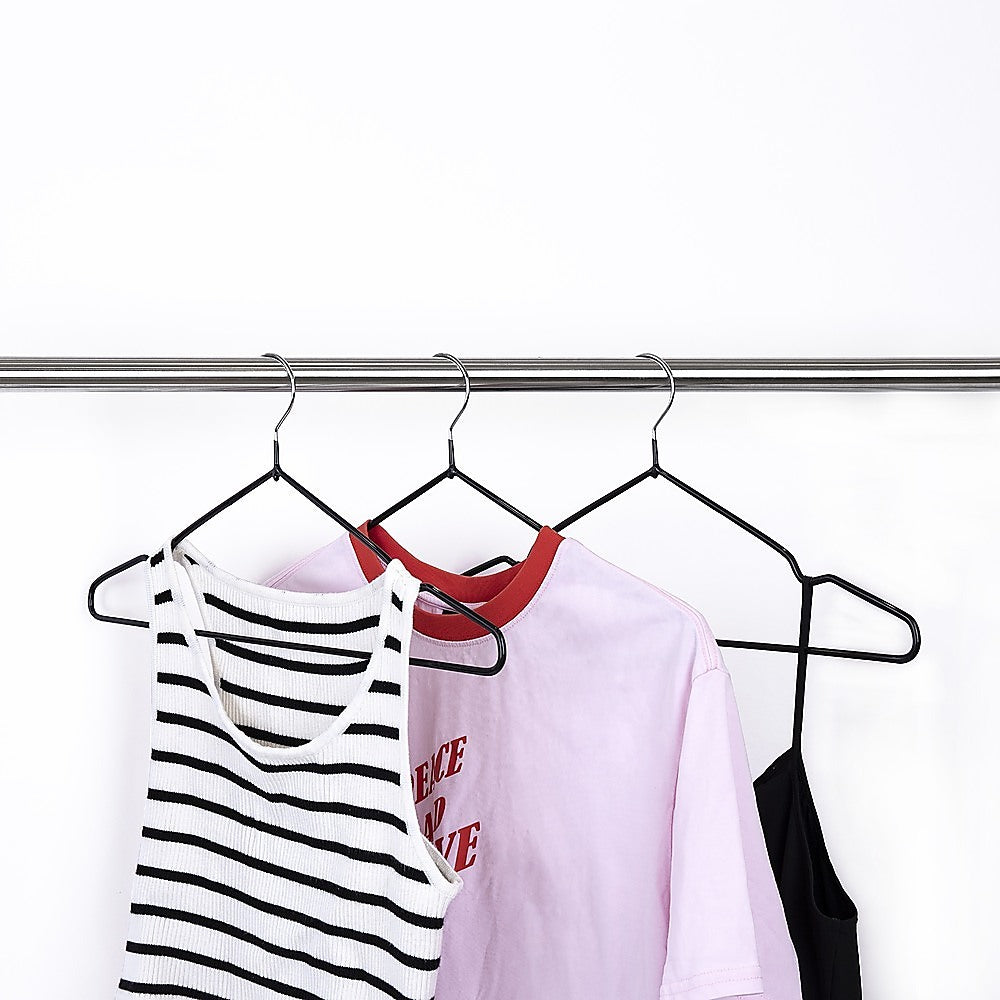 Durable Non-Slip Metal Clothes Hangers Set of 100