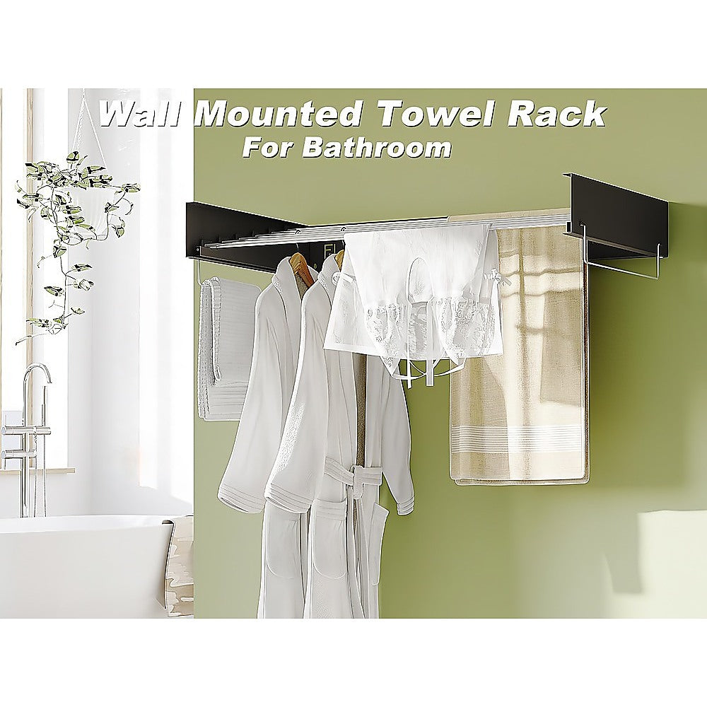 Collapsible Wall-Mounted Laundry Drying Rack