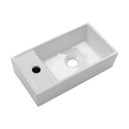 Small Compact Bathroom Cloakroom Hand Wash Basin Sink Ceramic Wall Hung