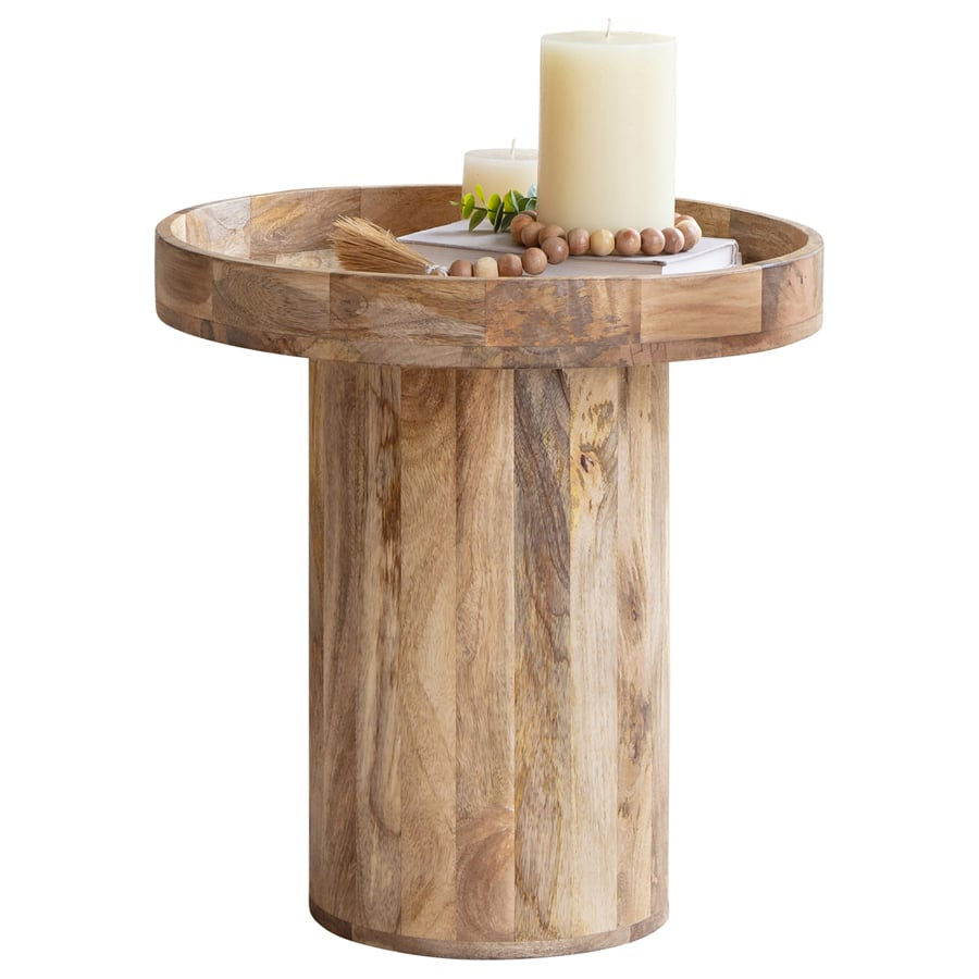 Tropea Industrial Mango Wood Side Table