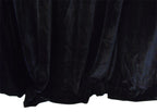 Elegant Black Velvet Pinch Pleat Curtains