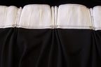 Elegant Black Velvet Pinch Pleat Curtains