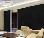 Luxurious Black Velvet Pinch Pleat Curtains