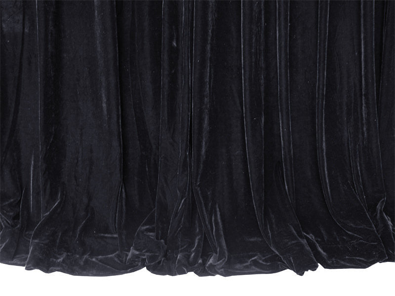 Luxurious Black Velvet Pinch Pleat Curtains