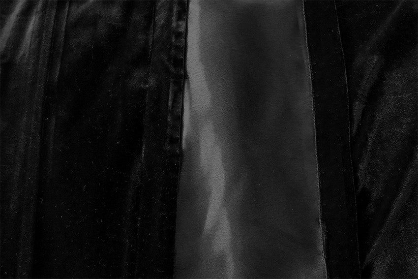 Luxurious Black Velvet Pinch Pleat Curtains