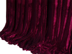 Burgundy 4-Way Stretch Velvet Curtains 600x265cm
