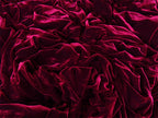 Burgundy 4-Way Stretch Velvet Curtains 600x265cm