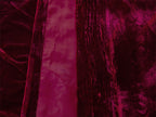 Burgundy 4-Way Stretch Velvet Curtains 600x265cm