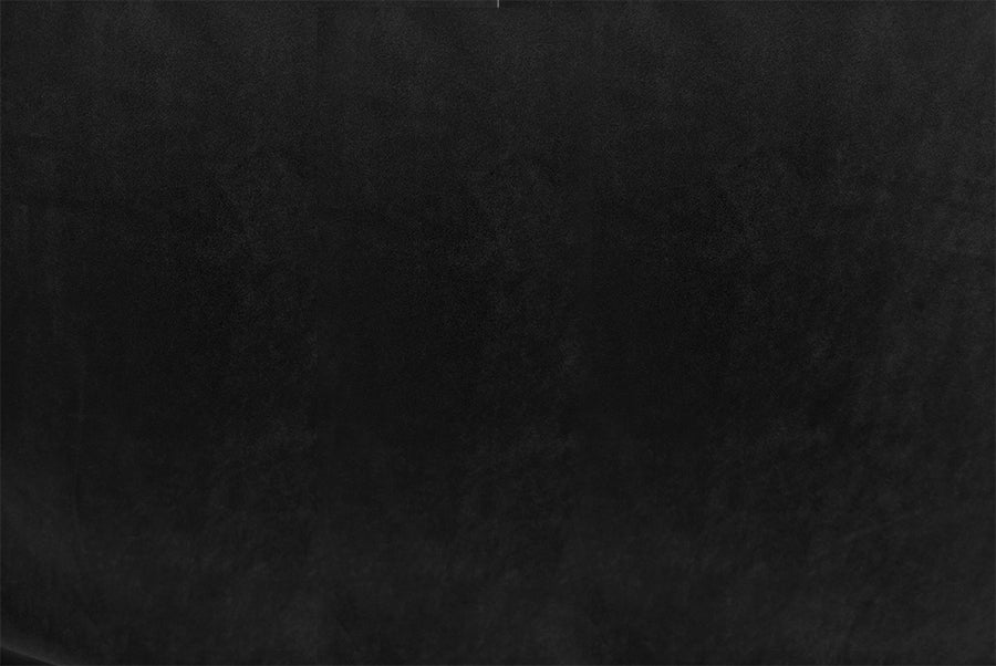 Thick Faux Mink Velvet Black Curtains Pair