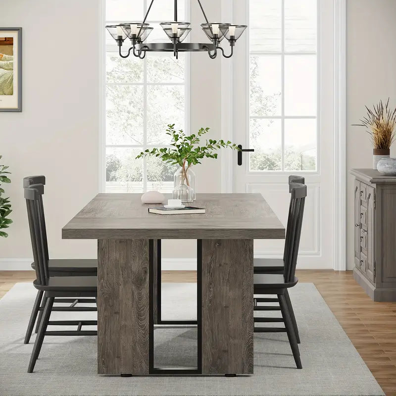 Rustic Elegance Rectangular Dining Table