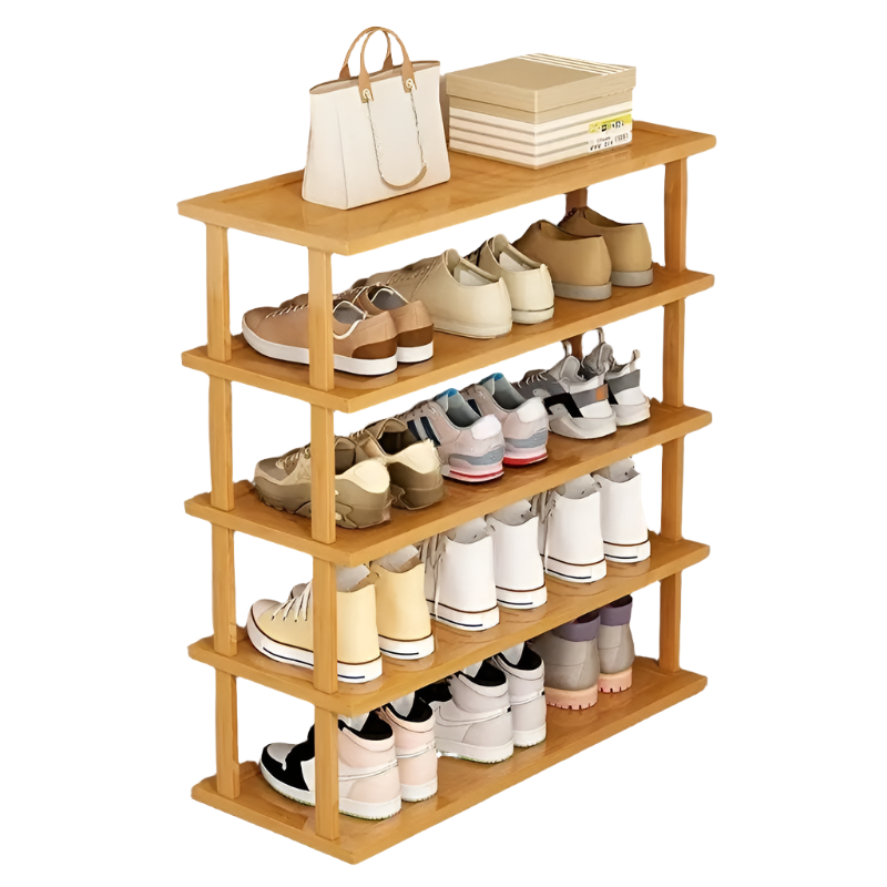 Eco-Friendly Multi-Layer Bamboo Shoe Rack