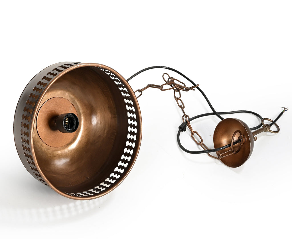 Copper and Wood Artistic Lampshade