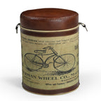 Cylindrical Bicycle Ottoman: A Touch of History