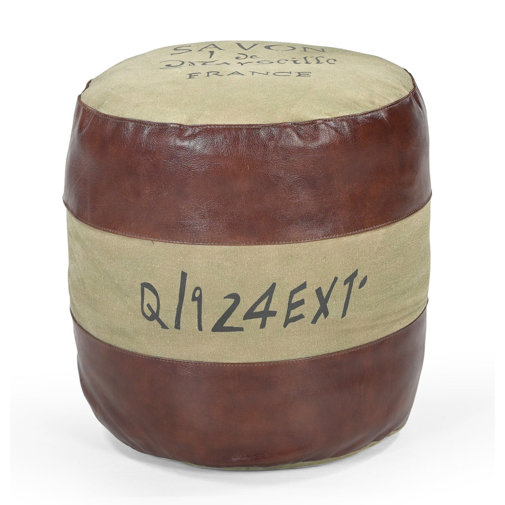 Savon France Handmade Round Ottoman