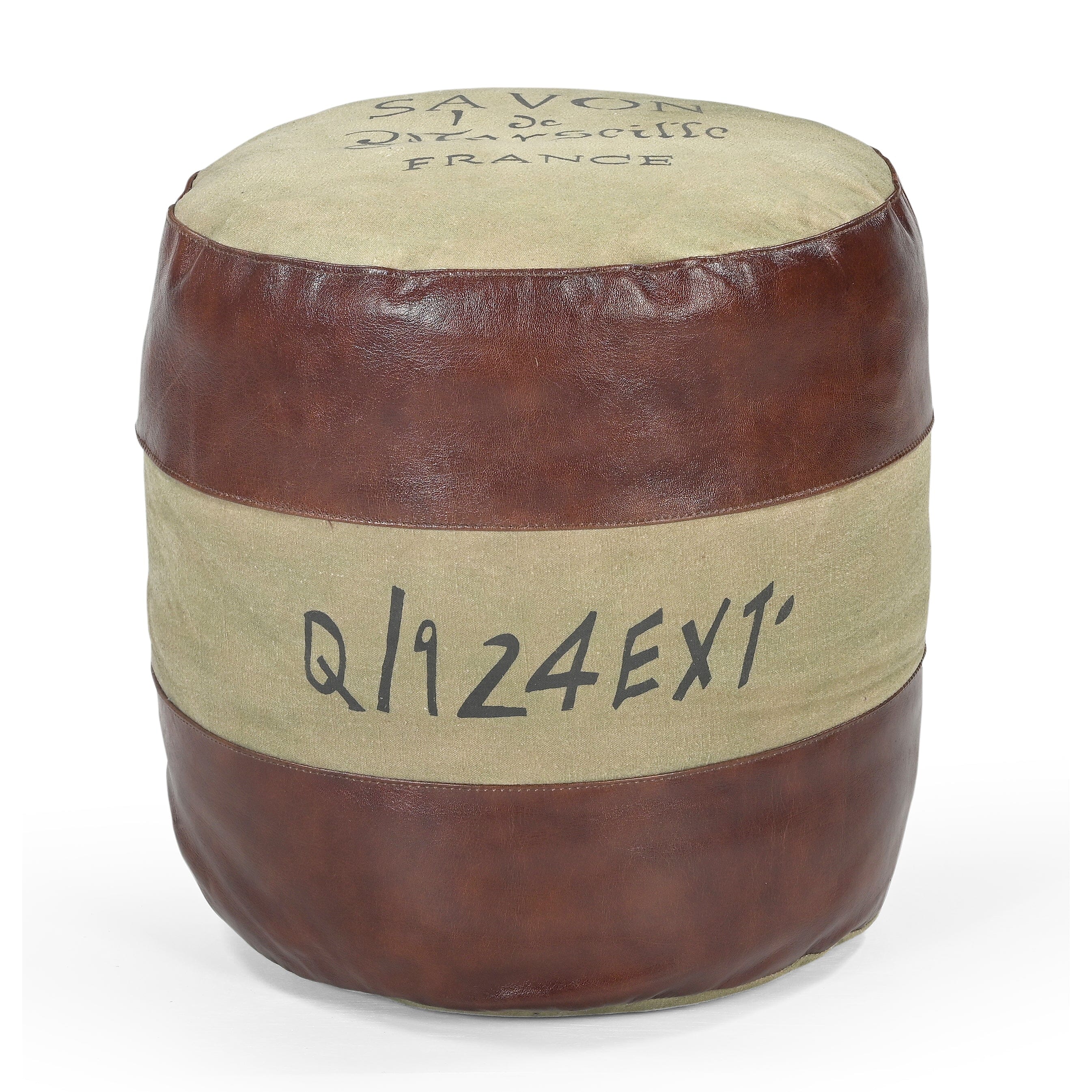 Savon France Handmade Round Ottoman