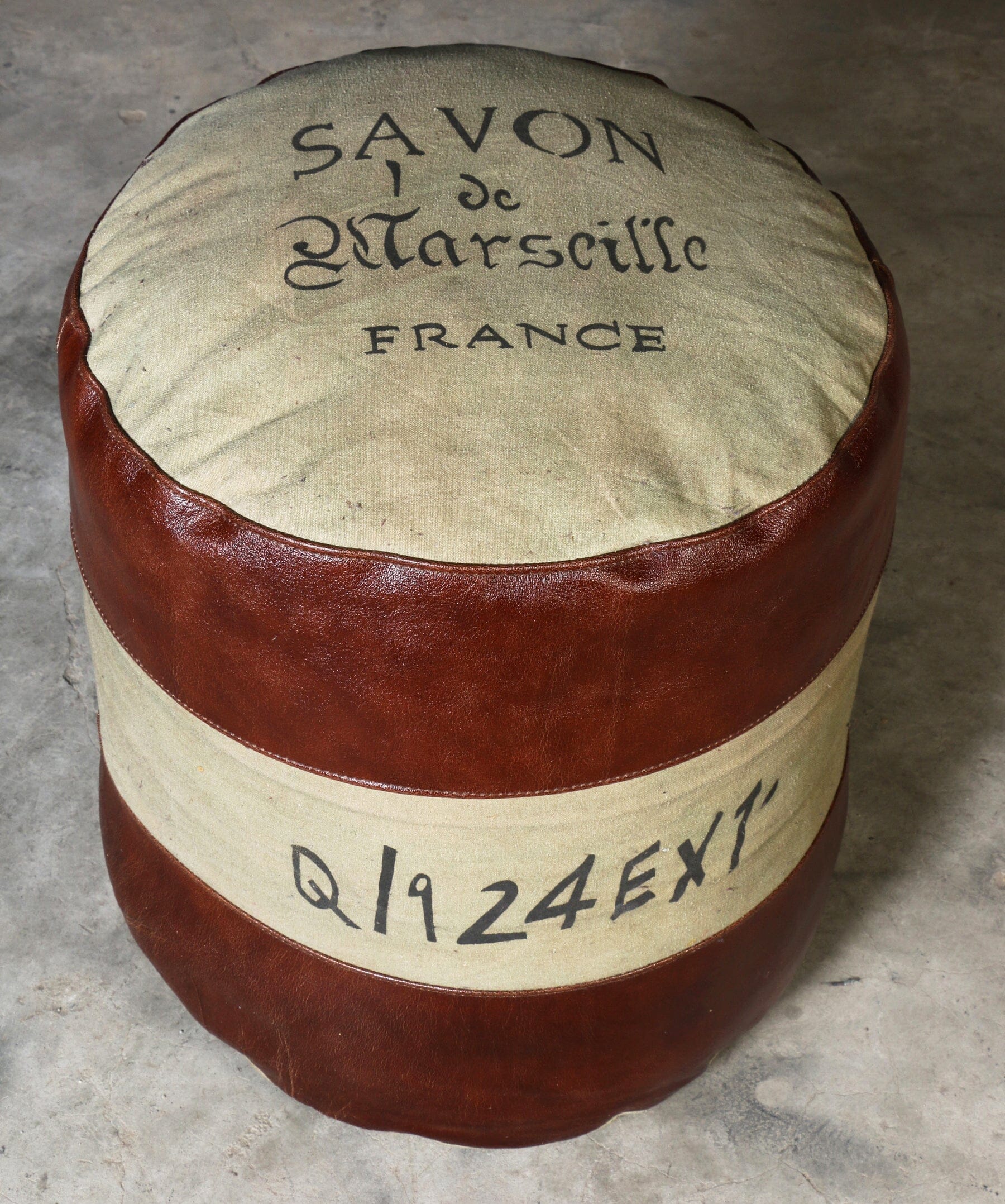 Savon France Handmade Round Ottoman
