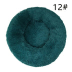 Calming Faux Fur Round Pet Bed