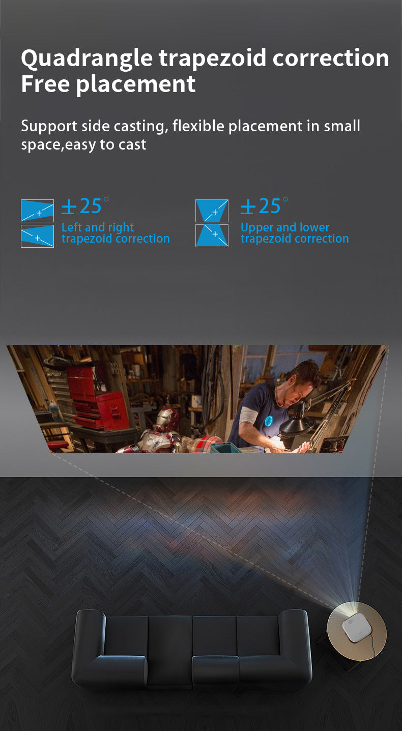 Mini Portable HD Projector for Home Cinema