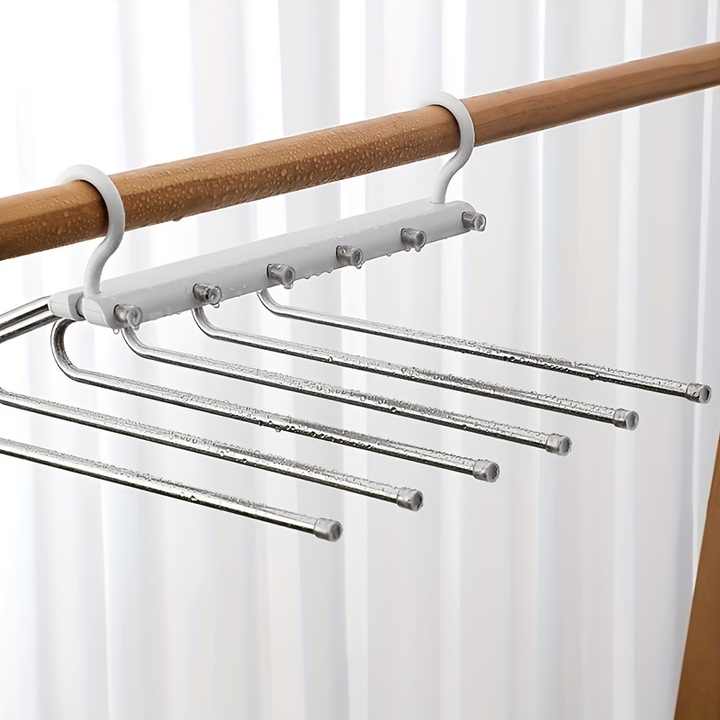 Foldable Black Stainless Steel Pants Hanger