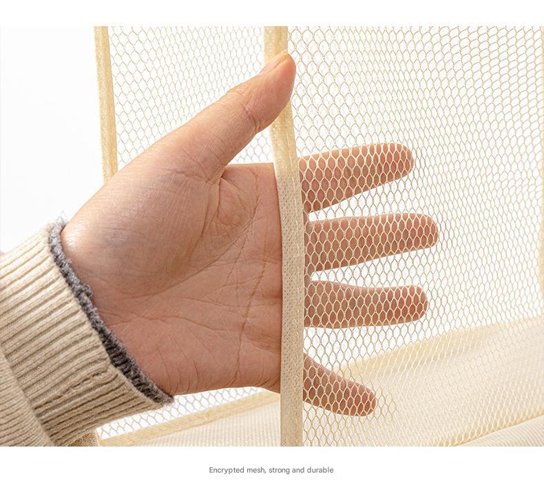 Grey Multi-Layer Dustproof Hanging Storage Bag