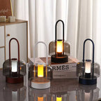 Brown Portable Rechargeable LED Lantern - Touch Control, Adjustable Brightness, USB Charging