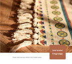 Handwoven Cotton Tassel Floor Rug - 60x90cm