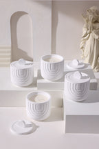 (Fresh blue wind chimes)Scented Candle - Soy Wax Candle in Ceramic Pot