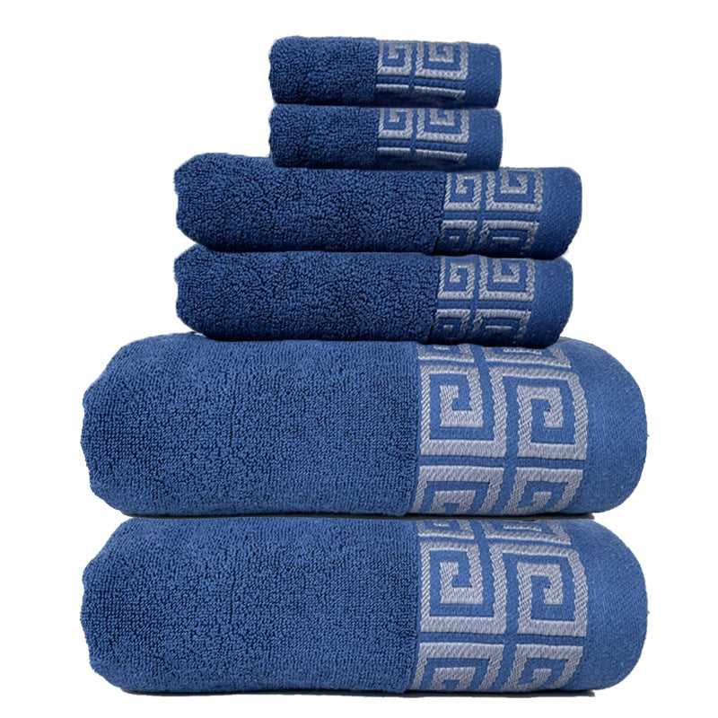 Luxury Cotton Towel Set - 6-Piece Highly Absorbent Bath & Hand Towels Collection