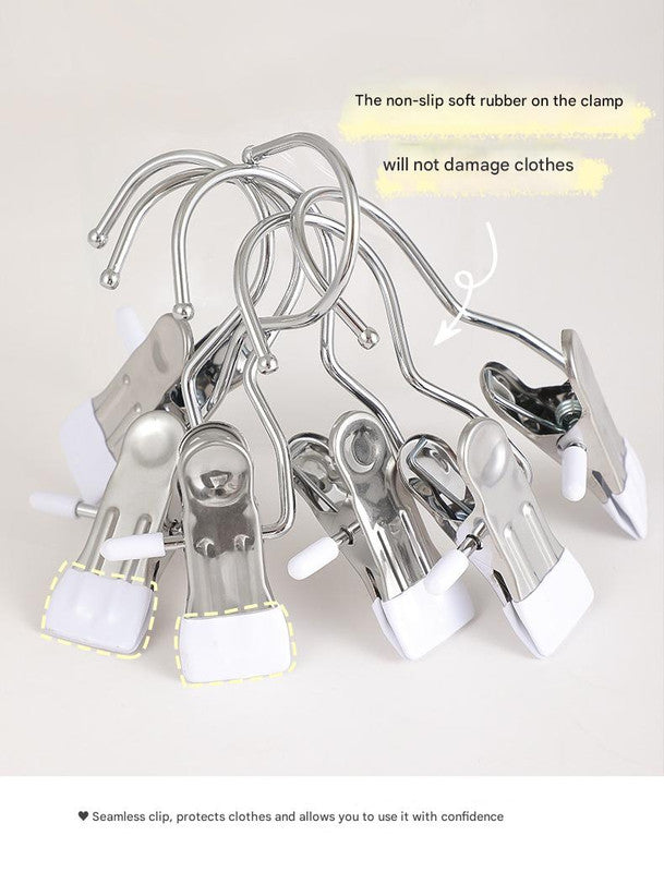 Stainless Steel Heavy-Duty Hanging Clips (35 PCS)